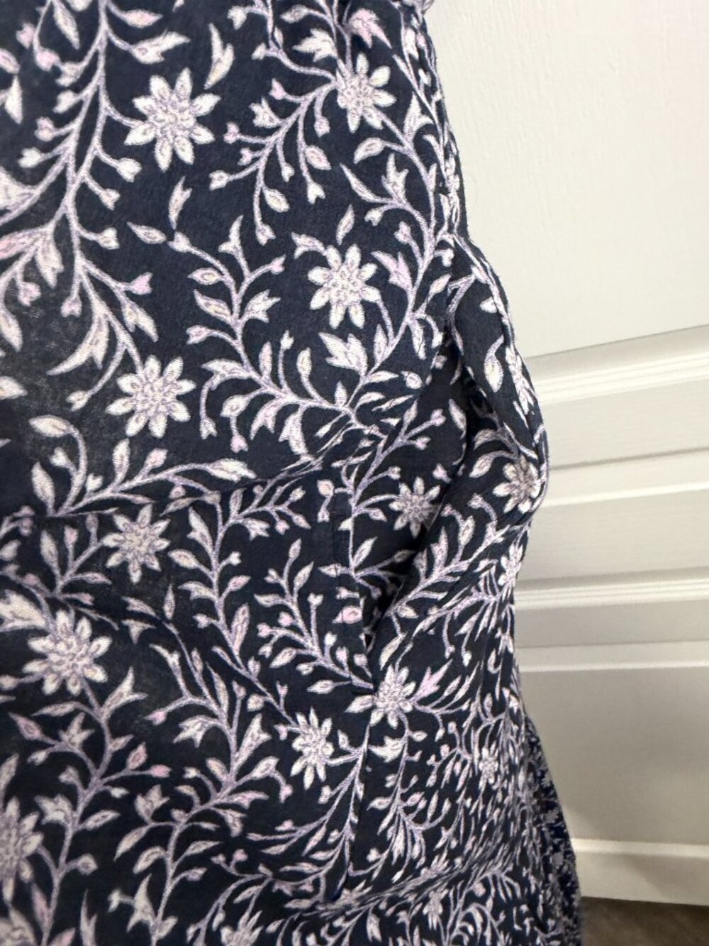 Xirena Camelia Floral Cotton Maxi Dress- Navy/Cream - S- MSRP $294 - Picture 10 of 14